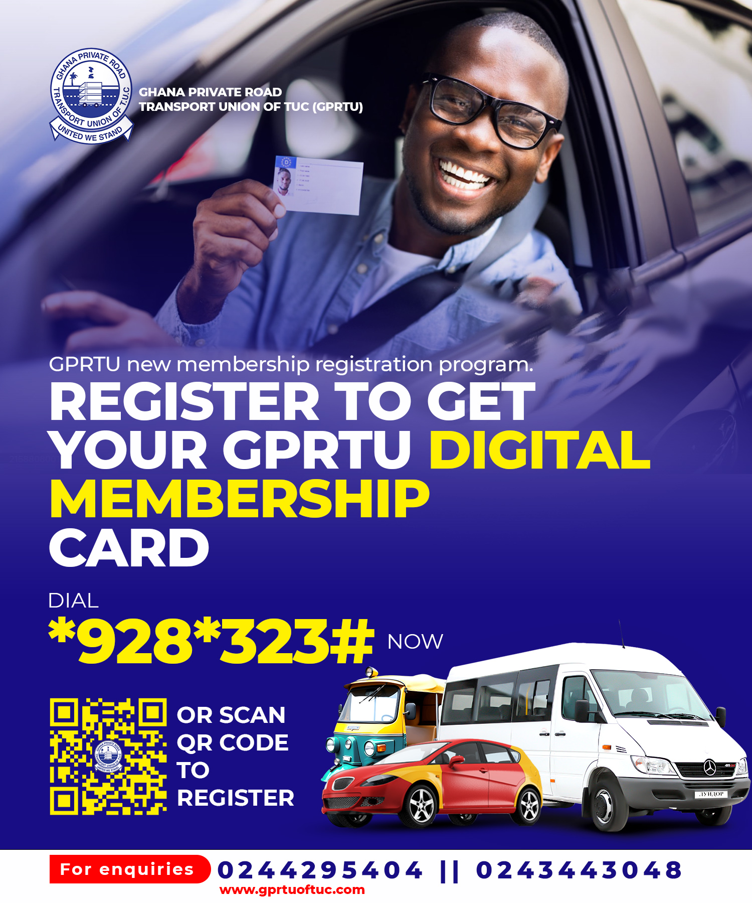 GPRTU Square Registration Card - Design 4